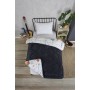 ETE HOMETEX TEK KİŞİLİK LÜX WELSOFT YORGAN ASTRONOT ANTRASİT 155X215CM 8696474231858